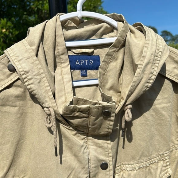 New Apt. 9 hooded cotton parka - Picture 4 of 15